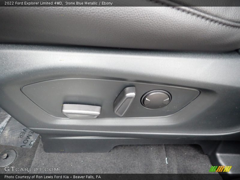 Stone Blue Metallic / Ebony 2022 Ford Explorer Limited 4WD