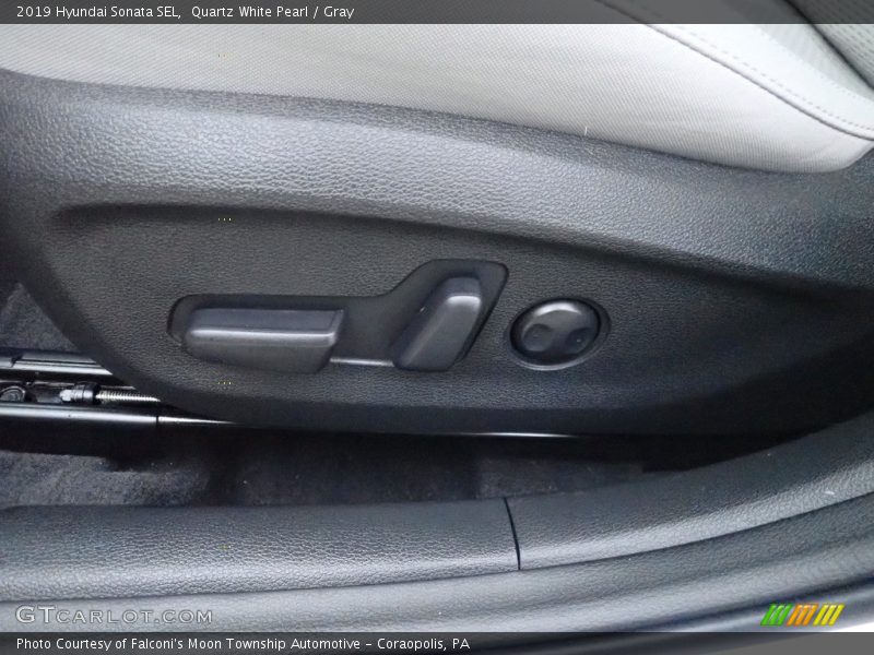 Quartz White Pearl / Gray 2019 Hyundai Sonata SEL