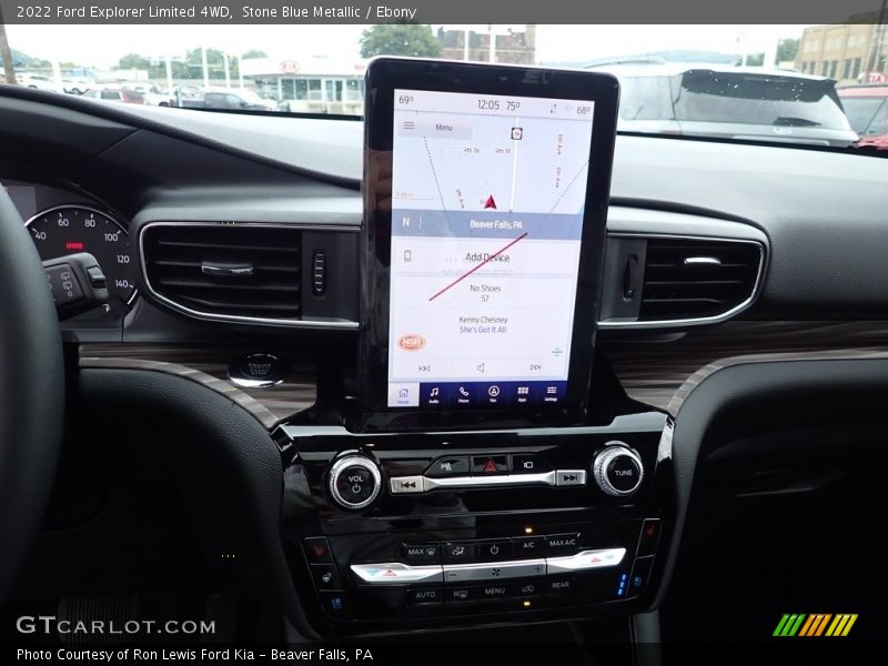 Controls of 2022 Explorer Limited 4WD