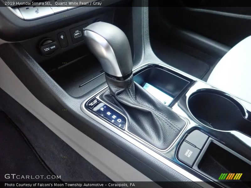 Quartz White Pearl / Gray 2019 Hyundai Sonata SEL