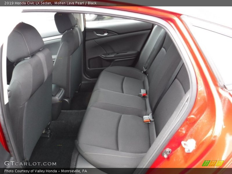Molten Lava Pearl / Black 2019 Honda Civic LX Sedan