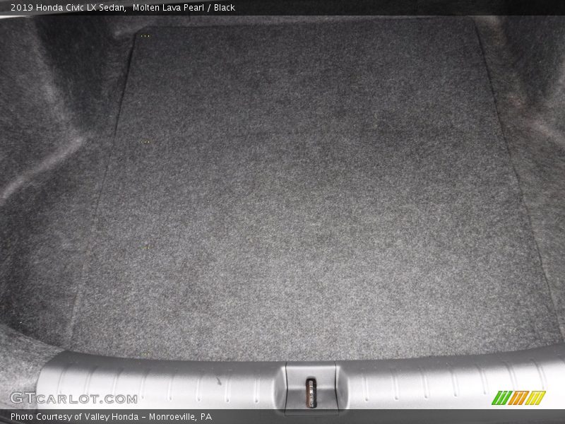 Molten Lava Pearl / Black 2019 Honda Civic LX Sedan