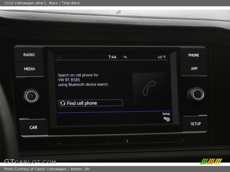 Black / Titan Black 2019 Volkswagen Jetta S