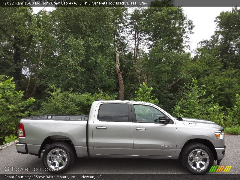 Billet Silver Metallic / Black/Diesel Gray 2022 Ram 1500 Big Horn Crew Cab 4x4
