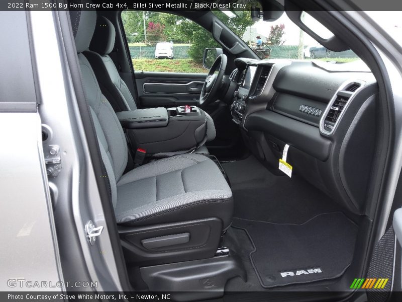 Billet Silver Metallic / Black/Diesel Gray 2022 Ram 1500 Big Horn Crew Cab 4x4