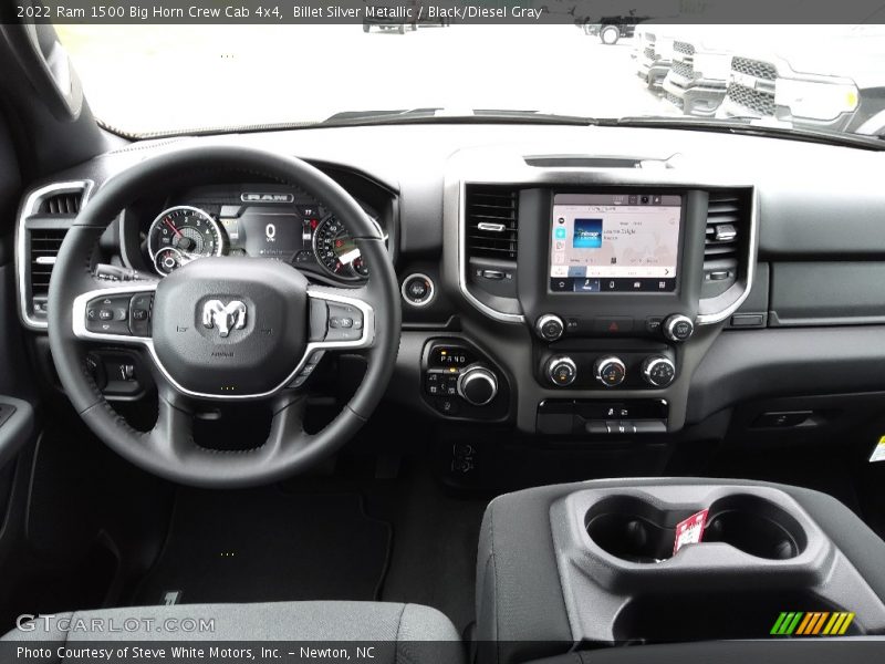 Billet Silver Metallic / Black/Diesel Gray 2022 Ram 1500 Big Horn Crew Cab 4x4