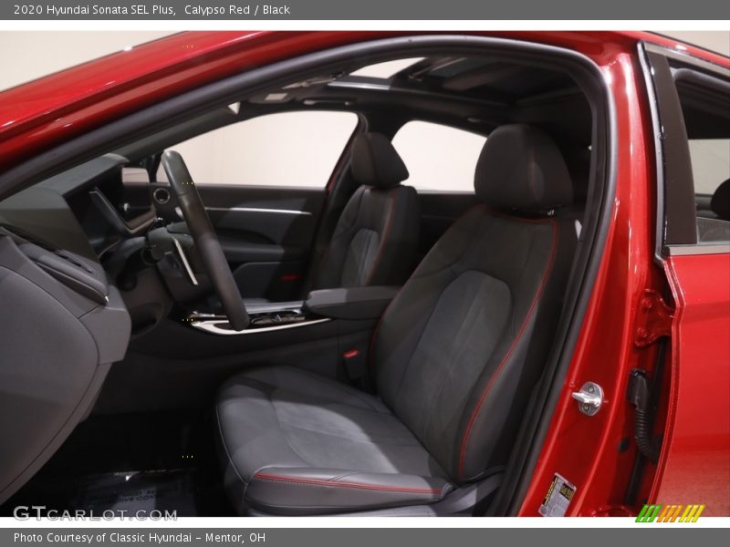Calypso Red / Black 2020 Hyundai Sonata SEL Plus
