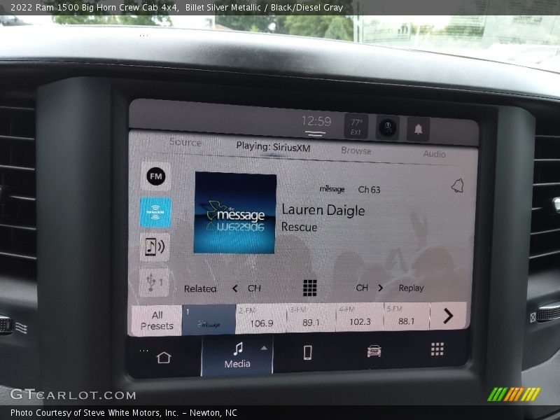 Billet Silver Metallic / Black/Diesel Gray 2022 Ram 1500 Big Horn Crew Cab 4x4