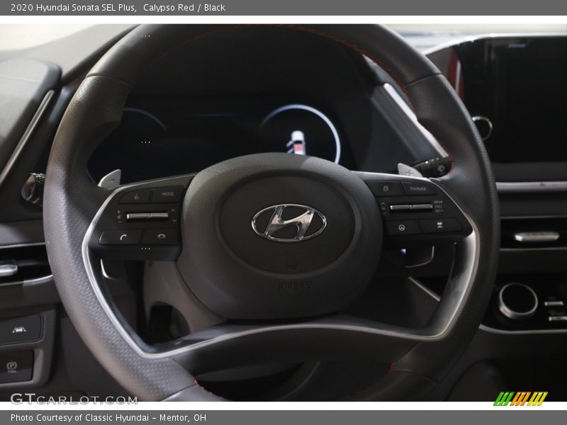 Calypso Red / Black 2020 Hyundai Sonata SEL Plus