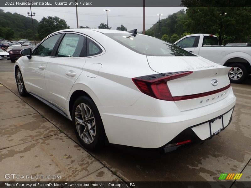 Quartz White / Black 2022 Hyundai Sonata SEL