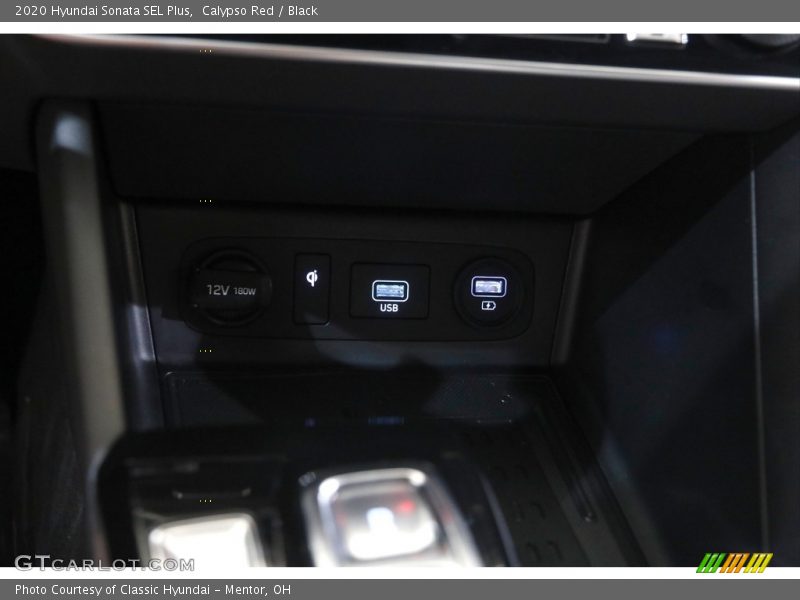 Calypso Red / Black 2020 Hyundai Sonata SEL Plus