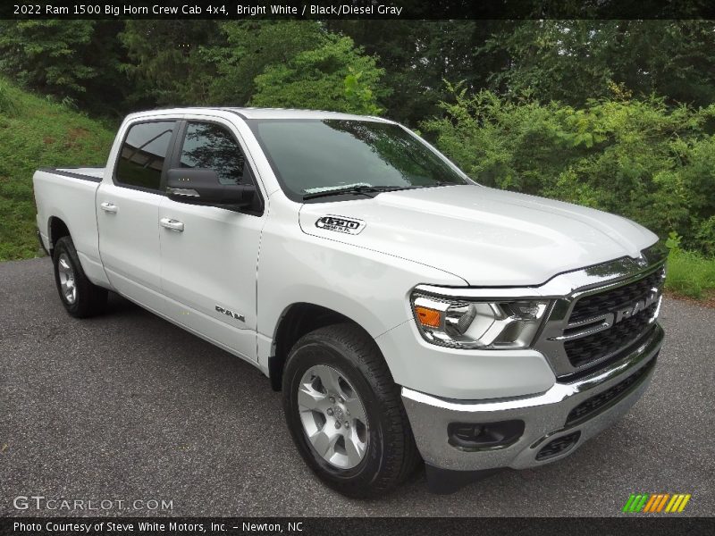 Bright White / Black/Diesel Gray 2022 Ram 1500 Big Horn Crew Cab 4x4
