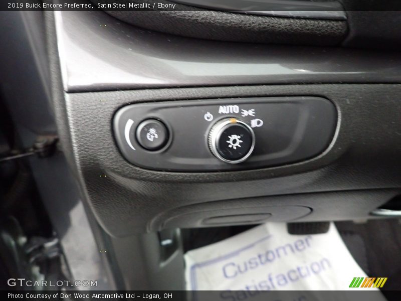 Satin Steel Metallic / Ebony 2019 Buick Encore Preferred
