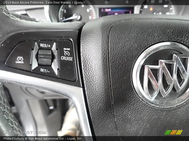 Satin Steel Metallic / Ebony 2019 Buick Encore Preferred