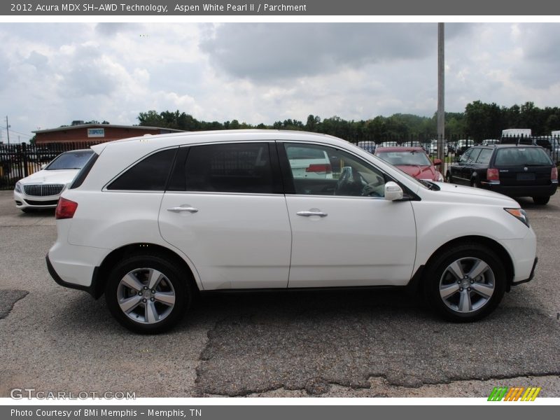 Aspen White Pearl II / Parchment 2012 Acura MDX SH-AWD Technology