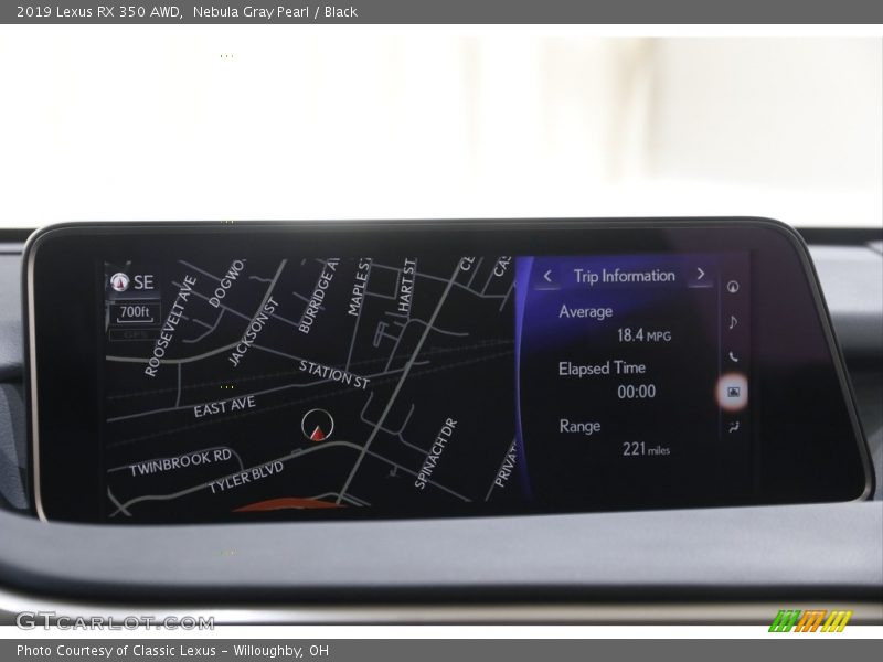 Nebula Gray Pearl / Black 2019 Lexus RX 350 AWD