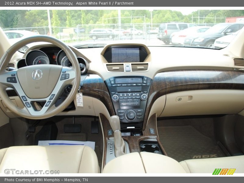 Aspen White Pearl II / Parchment 2012 Acura MDX SH-AWD Technology