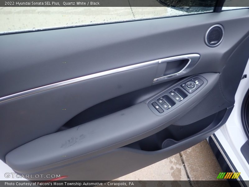 Quartz White / Black 2022 Hyundai Sonata SEL Plus