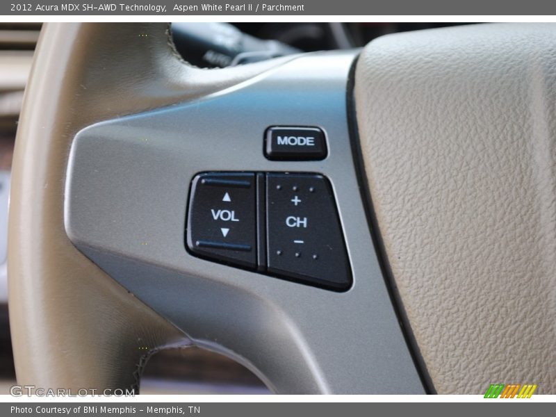 Aspen White Pearl II / Parchment 2012 Acura MDX SH-AWD Technology