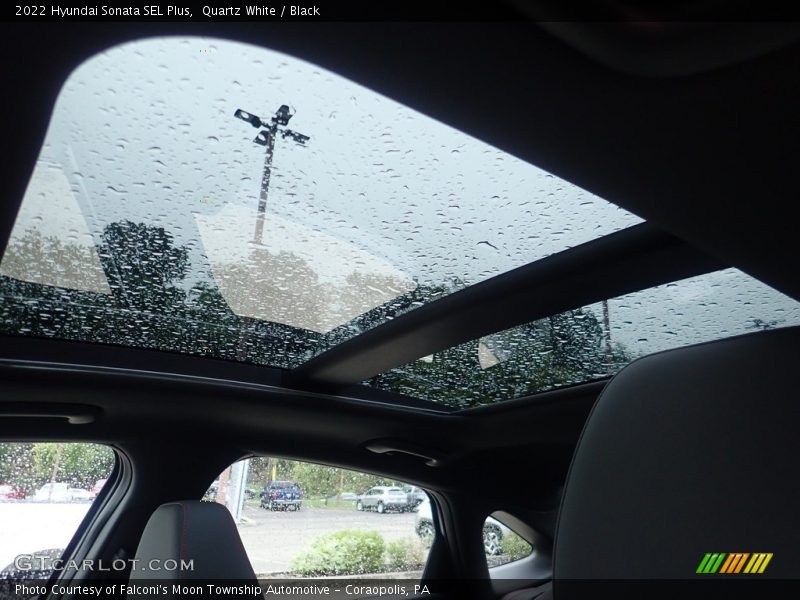 Quartz White / Black 2022 Hyundai Sonata SEL Plus