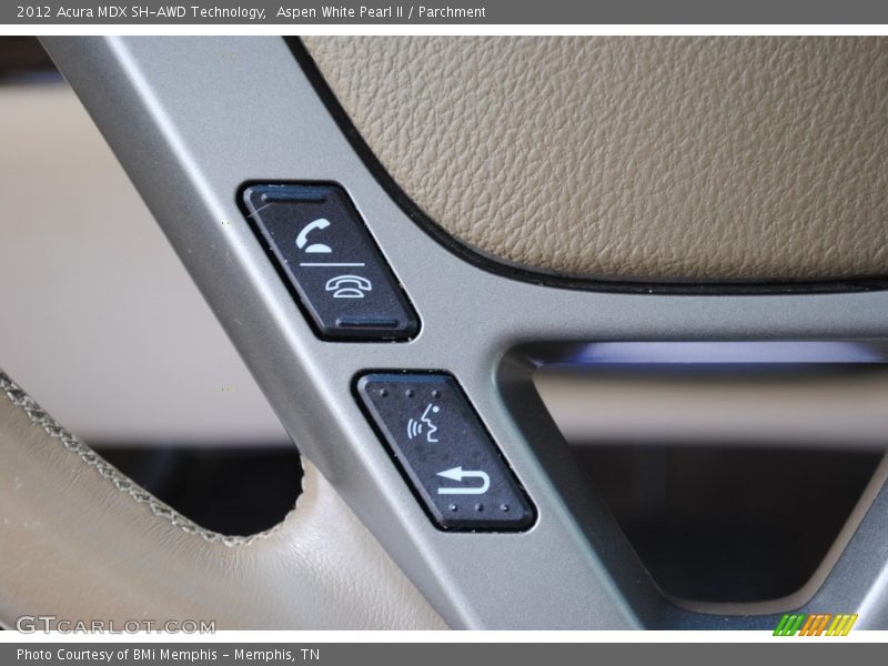 Aspen White Pearl II / Parchment 2012 Acura MDX SH-AWD Technology