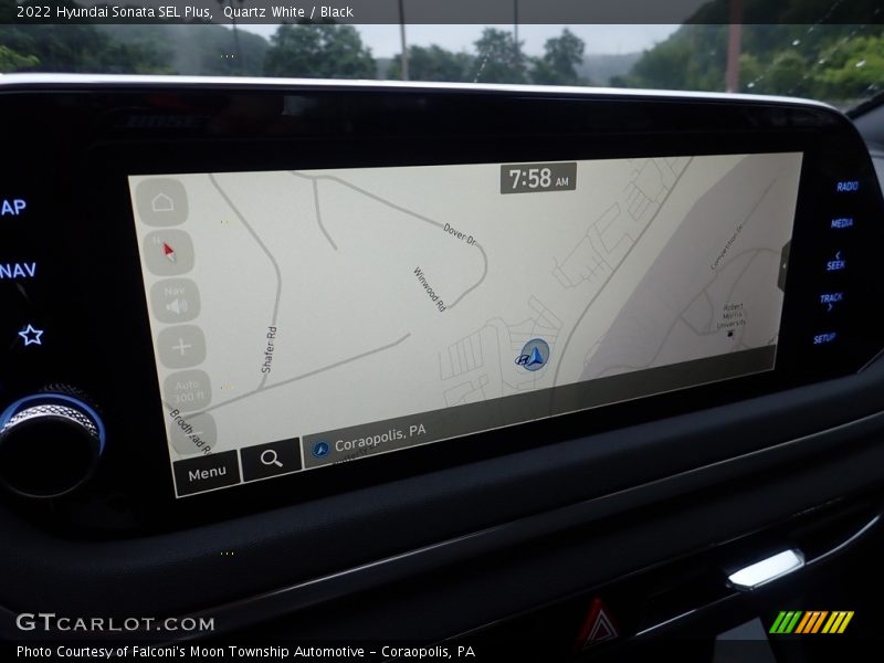Quartz White / Black 2022 Hyundai Sonata SEL Plus