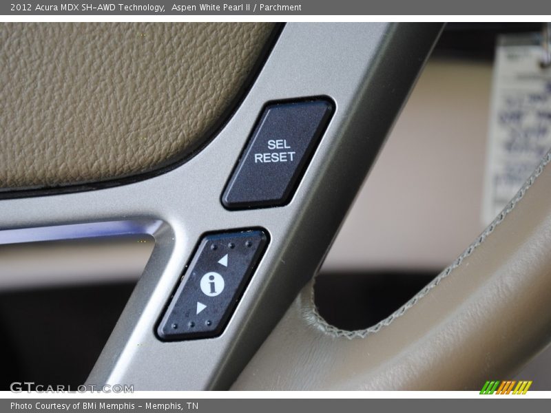 Aspen White Pearl II / Parchment 2012 Acura MDX SH-AWD Technology