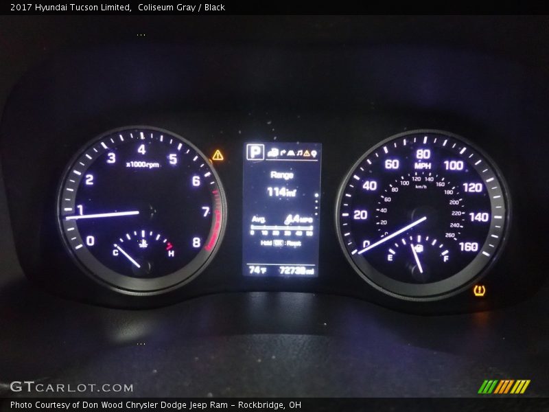 Coliseum Gray / Black 2017 Hyundai Tucson Limited