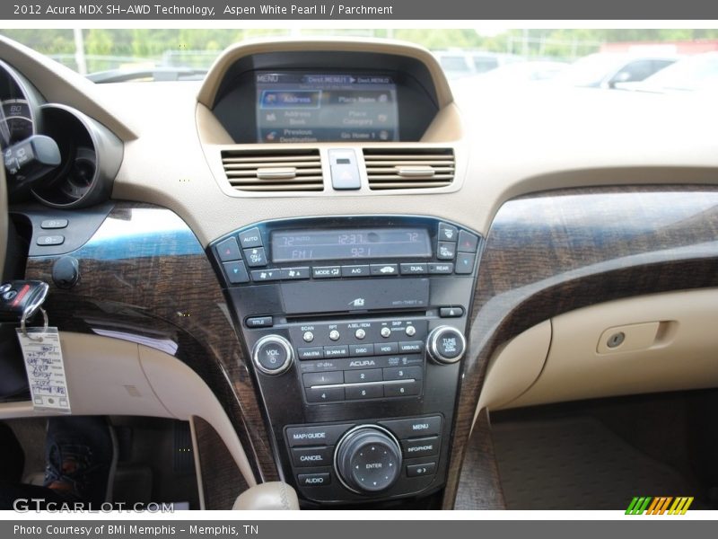 Aspen White Pearl II / Parchment 2012 Acura MDX SH-AWD Technology