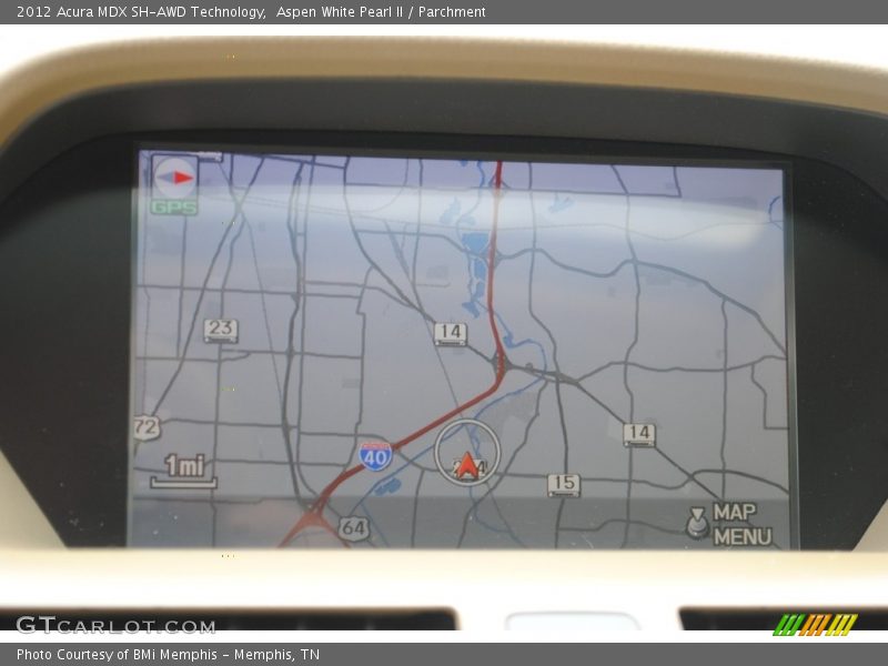 Aspen White Pearl II / Parchment 2012 Acura MDX SH-AWD Technology