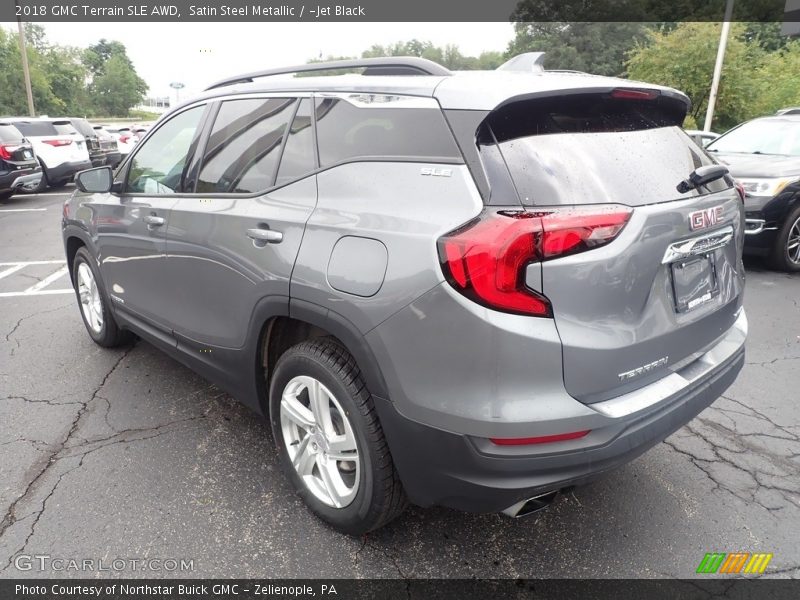 Satin Steel Metallic / ­Jet Black 2018 GMC Terrain SLE AWD