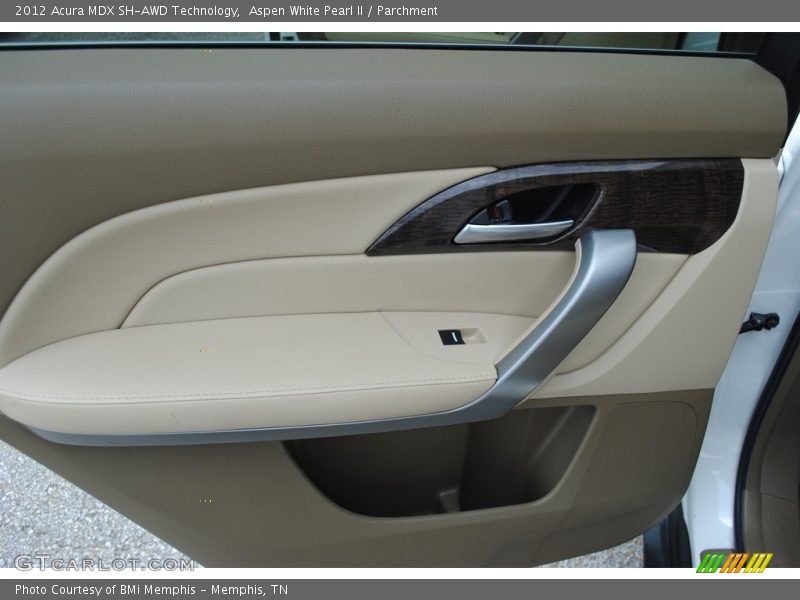 Aspen White Pearl II / Parchment 2012 Acura MDX SH-AWD Technology