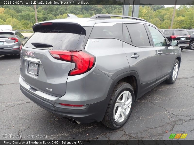 Satin Steel Metallic / ­Jet Black 2018 GMC Terrain SLE AWD
