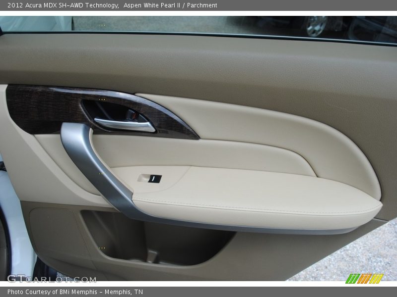 Aspen White Pearl II / Parchment 2012 Acura MDX SH-AWD Technology