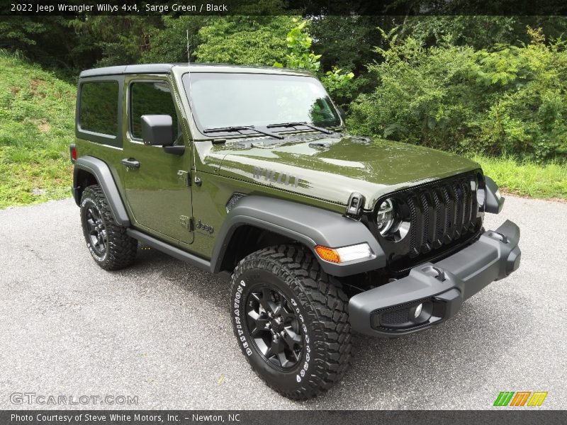 Sarge Green / Black 2022 Jeep Wrangler Willys 4x4