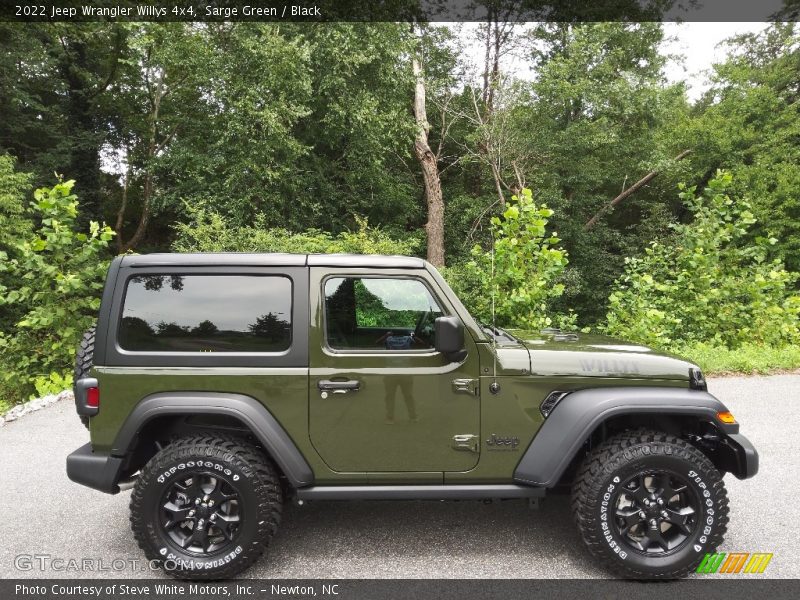 Sarge Green / Black 2022 Jeep Wrangler Willys 4x4