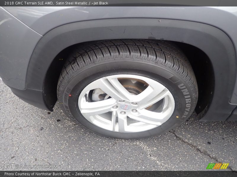 Satin Steel Metallic / ­Jet Black 2018 GMC Terrain SLE AWD