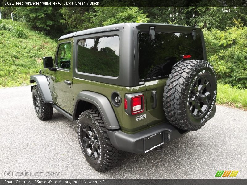 Sarge Green / Black 2022 Jeep Wrangler Willys 4x4
