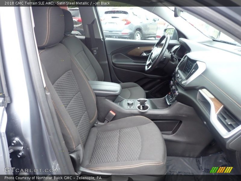 Satin Steel Metallic / ­Jet Black 2018 GMC Terrain SLE AWD