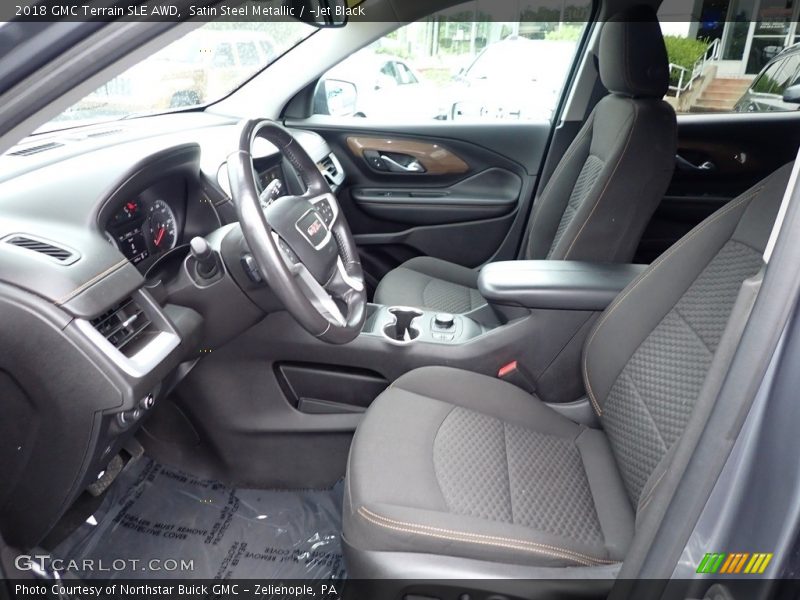 Satin Steel Metallic / ­Jet Black 2018 GMC Terrain SLE AWD