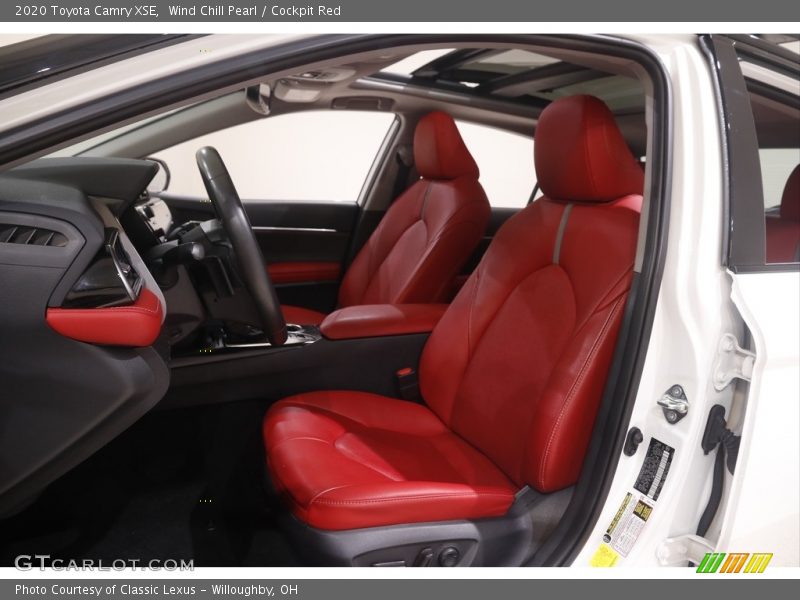 Wind Chill Pearl / Cockpit Red 2020 Toyota Camry XSE