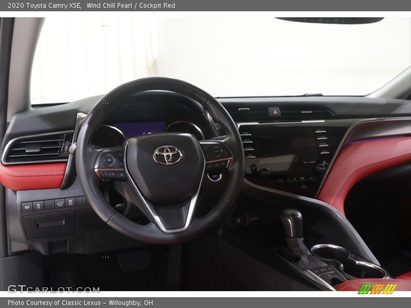 Wind Chill Pearl / Cockpit Red 2020 Toyota Camry XSE