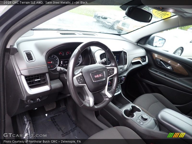 Satin Steel Metallic / ­Jet Black 2018 GMC Terrain SLE AWD