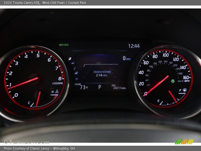 Wind Chill Pearl / Cockpit Red 2020 Toyota Camry XSE