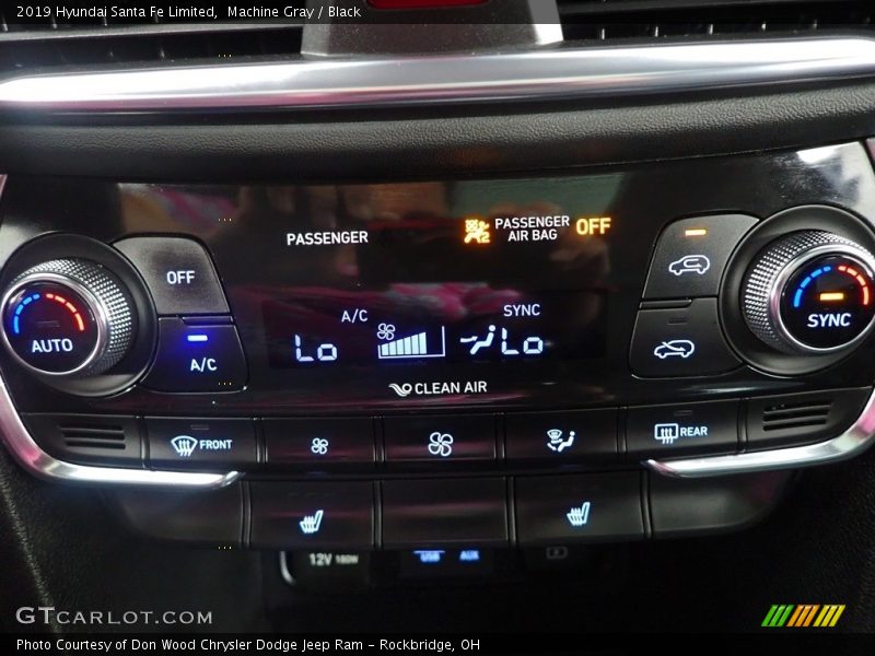 Machine Gray / Black 2019 Hyundai Santa Fe Limited