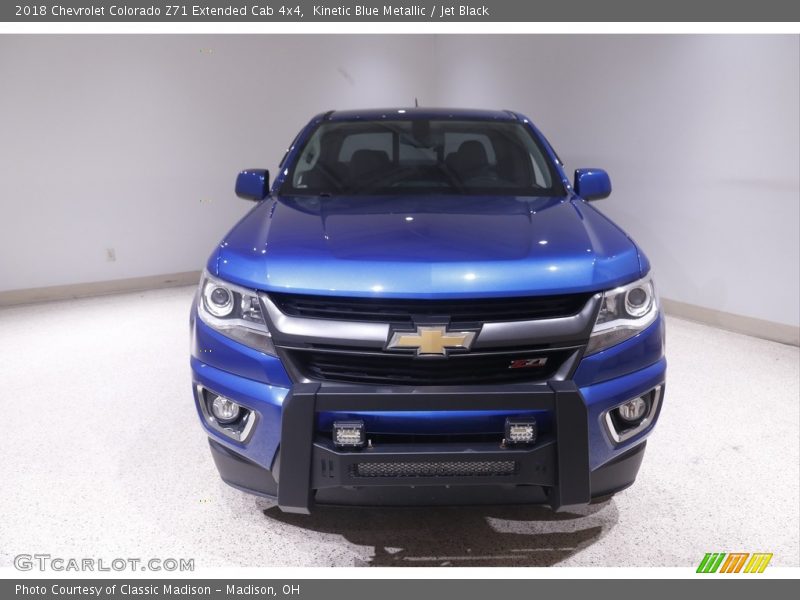 Kinetic Blue Metallic / Jet Black 2018 Chevrolet Colorado Z71 Extended Cab 4x4