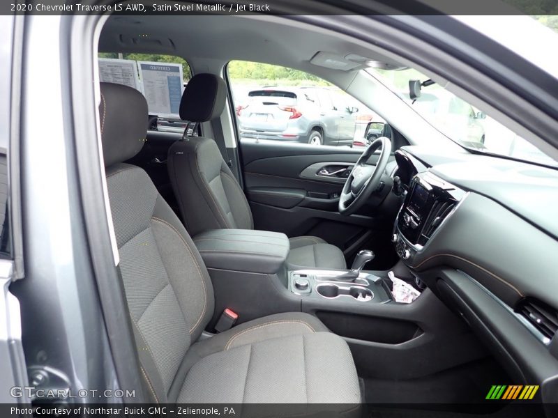 Satin Steel Metallic / Jet Black 2020 Chevrolet Traverse LS AWD