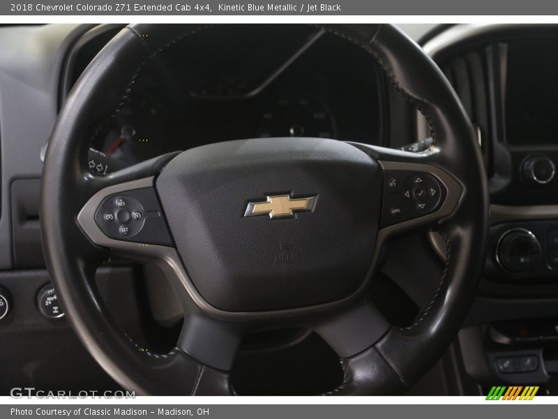 Kinetic Blue Metallic / Jet Black 2018 Chevrolet Colorado Z71 Extended Cab 4x4