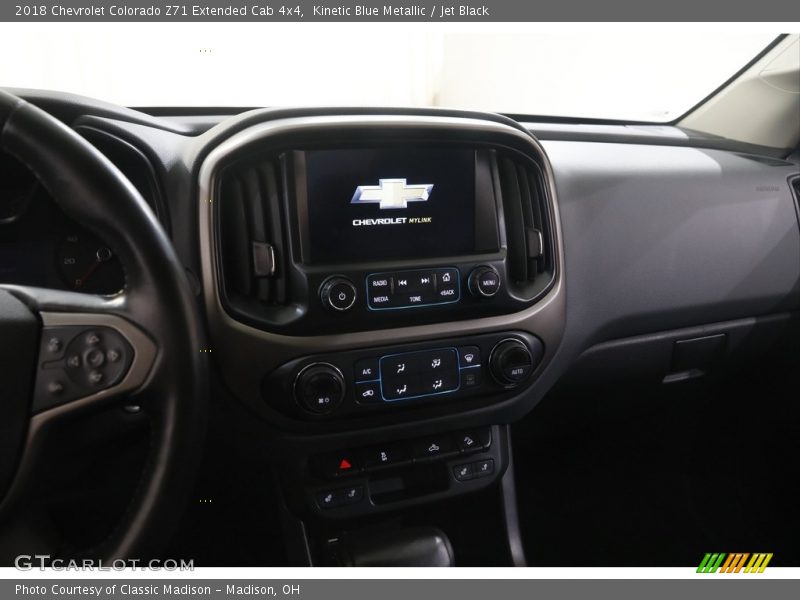 Kinetic Blue Metallic / Jet Black 2018 Chevrolet Colorado Z71 Extended Cab 4x4