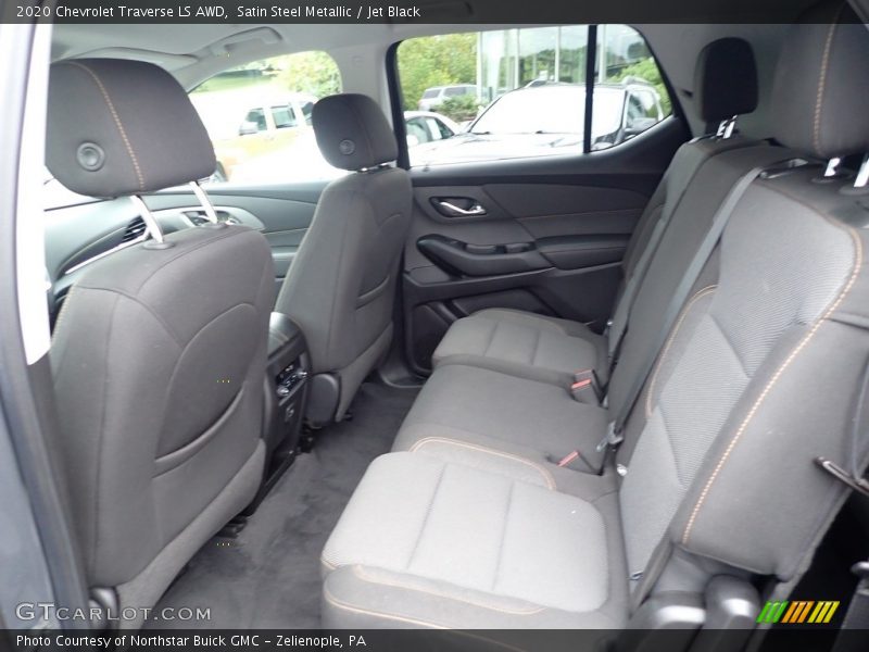 Satin Steel Metallic / Jet Black 2020 Chevrolet Traverse LS AWD